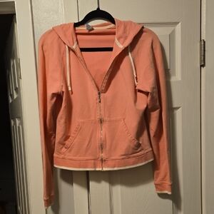 Women Pink Zip-Up Hoodie